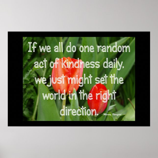 Random Kindness Poster (Vorne)