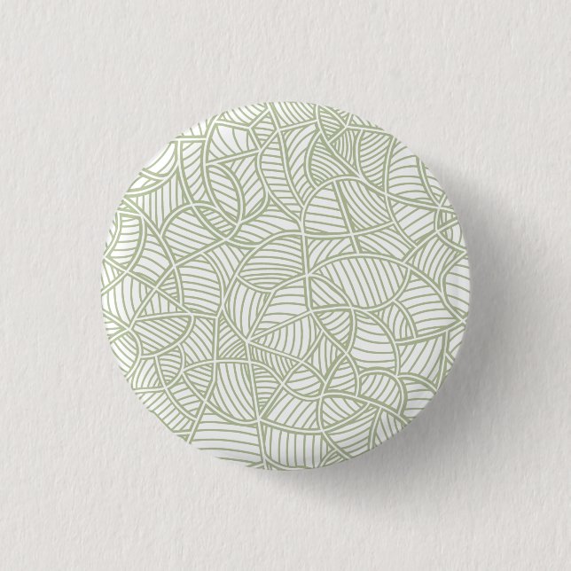 Random Leaf Mosaic Pale Green Button (Vorderseite)