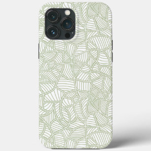Random Leaf Mosaic Pale Green Case-Mate iPhone Hülle