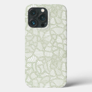 Random Leaf Mosaic Pale Green Case-Mate iPhone Hülle