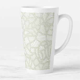 Random Leaf Mosaic Pale Green Milchtasse