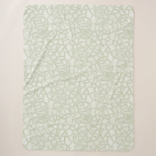 Random Leaf Mosaic Pale Green Sherpadecke