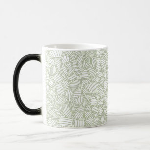 Random Leaf Mosaic Pale Green Verwandlungstasse