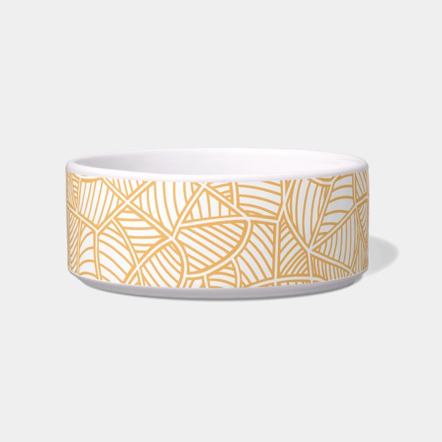 Random Leaf Mosaic Pale Orange Napf (Vorderseite)