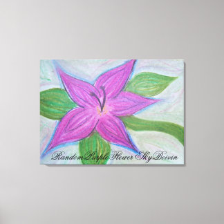Random Lila Blume Leinwanddruck