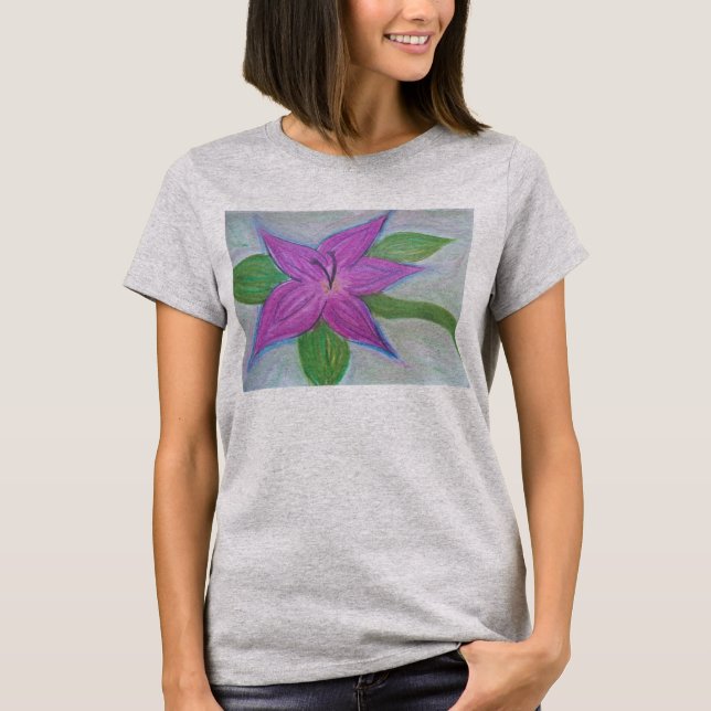 Random Lila Blume von Sky Boivin T-Shirt (Vorderseite)