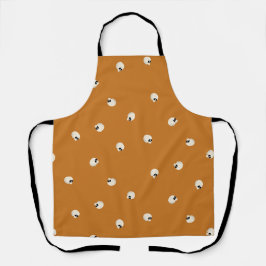 Random Niedlich Kawaii Skull Dots orange Schürze