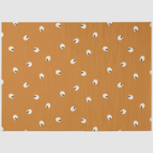 Random Niedlich Kawaii Skull Dots orange Seidenpapier