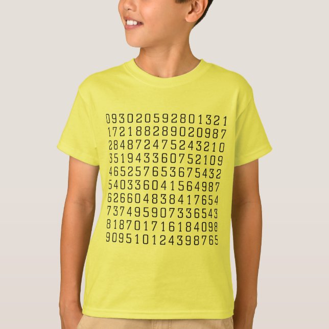 Random-Nummern T-Shirt (Vorderseite)