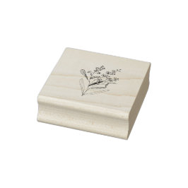 Random Original Hand Drawing Wildblumen Gummistempel