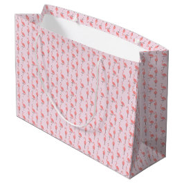 Random Pink Flamingo Bird Muster Große Geschenktüte