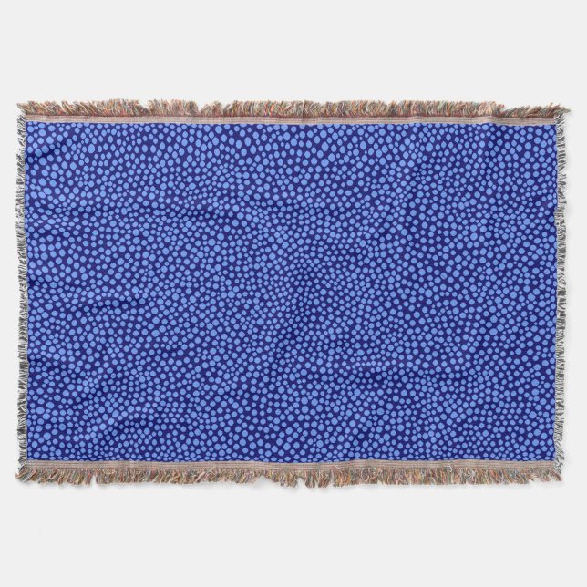 Random Spots - Baby Blue on Deep Navy Decke (Vorderseite)