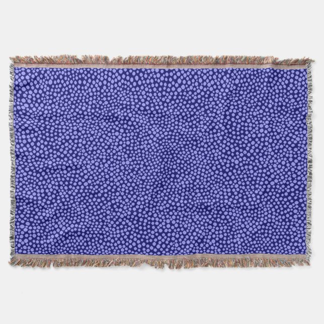 Random Spots - Pastellblau auf der Deep Navy Decke (Vorderseite)
