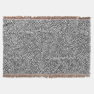 Random Spots - Schwarz auf Weiß Decke