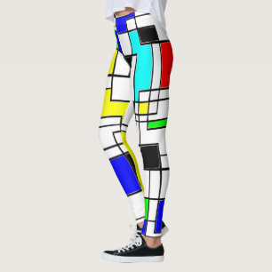 Random Squares hassen Mondrian Leggings