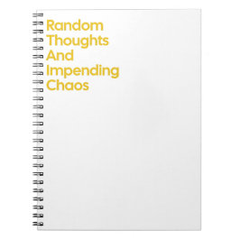 Random Thoughts and Bevorstehende Chaos Notizblock