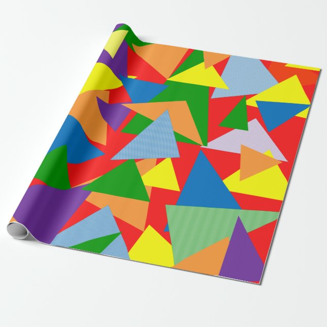 Random Triangle Geschenkpapier (Ungerollt)