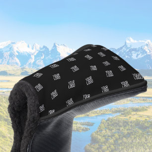 Randomisiertes Design, Geschäftslogo oder Bild Golf Headcover