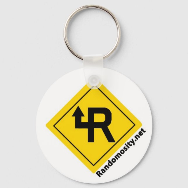 Randomosity-Logo-Schlüsselanhänger Schlüsselanhänger (Vorderseite)