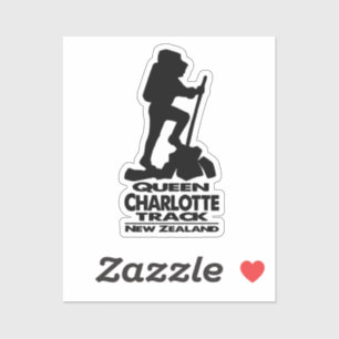 Randonnée - piste Queen Charlotte - Sticker Nouvel