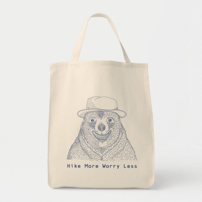 Randonnée Plus Inquiète / Sac fourre-tout Ours Sou (Devant)