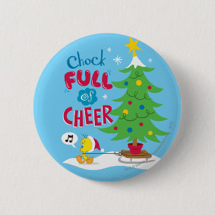 Randvoller Weihnachtsfreude Button