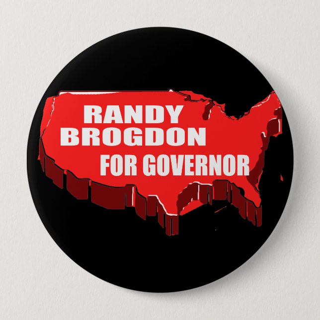 RANDY BROGDON FÜR GOVERNOR BUTTON (Vorderseite)