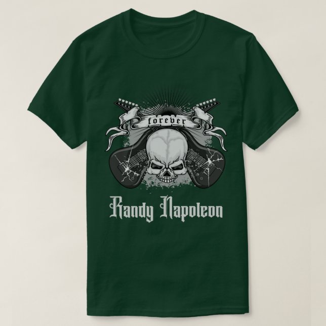 randy napoleon Gitarre für immer T-Shirt (Design vorne)