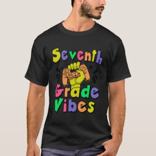 Rang 7: Vibes Back to School 7. Grade Gamer T-Shirt