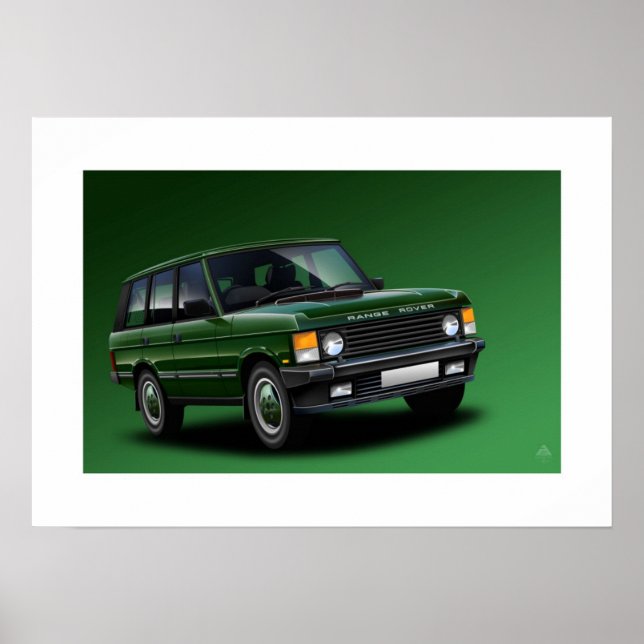 Range Rover Vogue Poster Illustration (Vorne)
