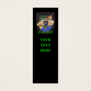 Ranger der Armee 75. Flash Veteran Patch Bookmarke