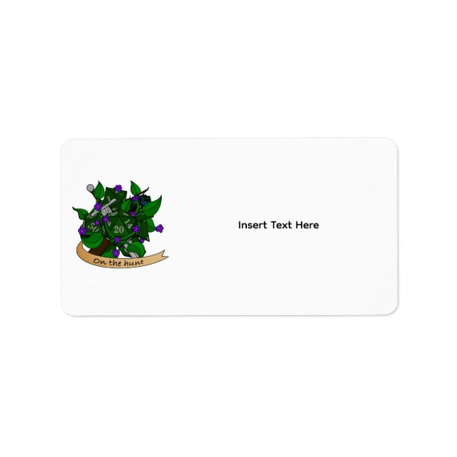 Ranger Dice Design Adressaufkleber (Vorne)