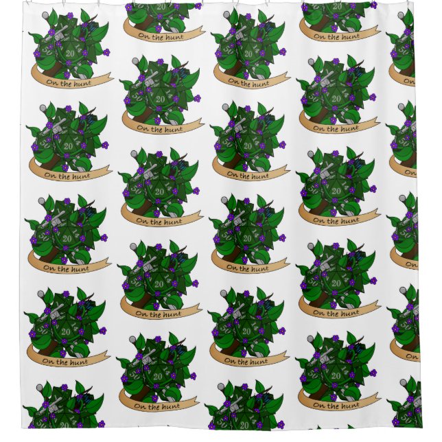 Ranger Dice Design Duschvorhang (Vorderseite)