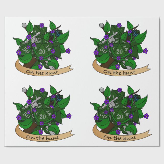 Ranger Dice Design Geschenkpapier (Flach)