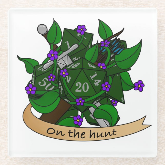 Ranger Dice Design Glasuntersetzer (Vorderseite)