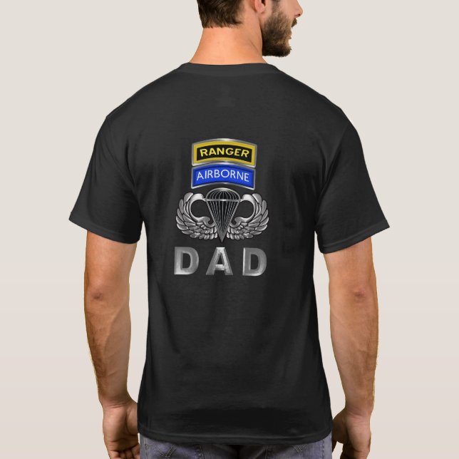 Ranger Im Flugzeug VATER T-Shirt (Rückseite)