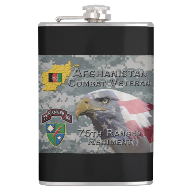 Ranger Regiment für den afghanischen Kampfveteran Flachmann (Vorderseite)