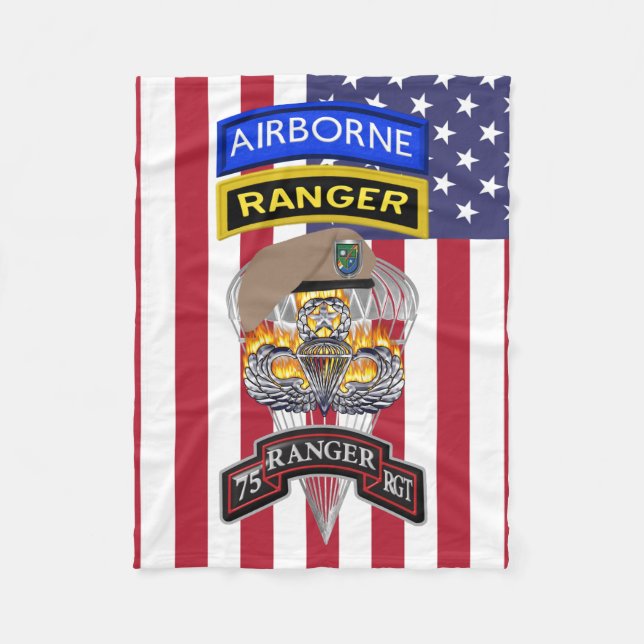 Ranger Regiment "Rangers Lead The Way" Fleecedecke (Vorderseite)