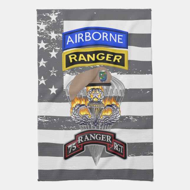 Ranger Regiment "Sua Sponte" Geschirrtuch (Vertikal)