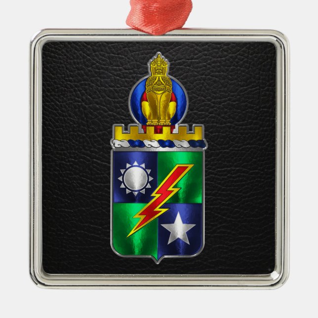 Ranger Regimental Wappen Weihnachten Ornament Aus Metall (Vorne)