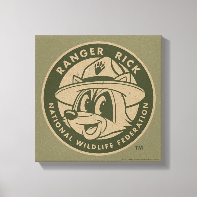 Ranger Rick | Ranger Rick Khaki Logo Leinwanddruck (Vorderseite)