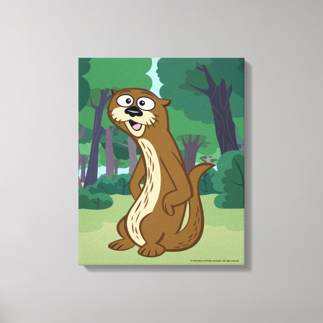 Ranger Rick | Reggie Otter Leinwanddruck (Vorderseite)