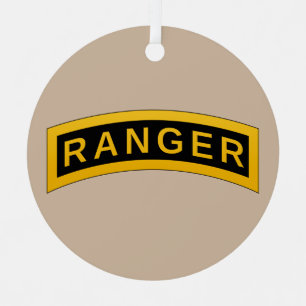 Ranger School Tab Metal Ornament