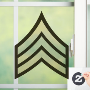 Rangfolge der Armee Fensteraufkleber