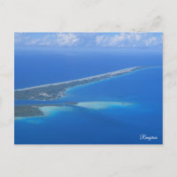 Rangiroa aus dem Flugzeug