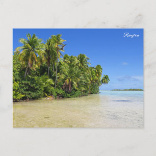 Rangiroa Blaue Lagune Feiertagspostkarte