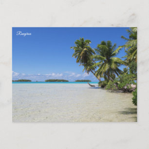 Rangiroa Blue Lagoon Feiertagspostkarte