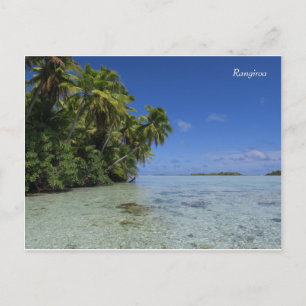 Rangiroa Blue Lagoon Französisch Polynesien Postkarte