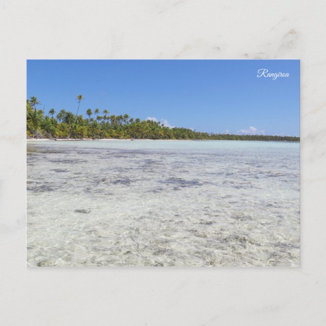 Rangiroa Blue Lagoon Postkarte (Vorderseite)