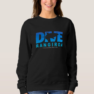 Rangiroa tauchen mit Haifischflossen in Rangiroa Sweatshirt
